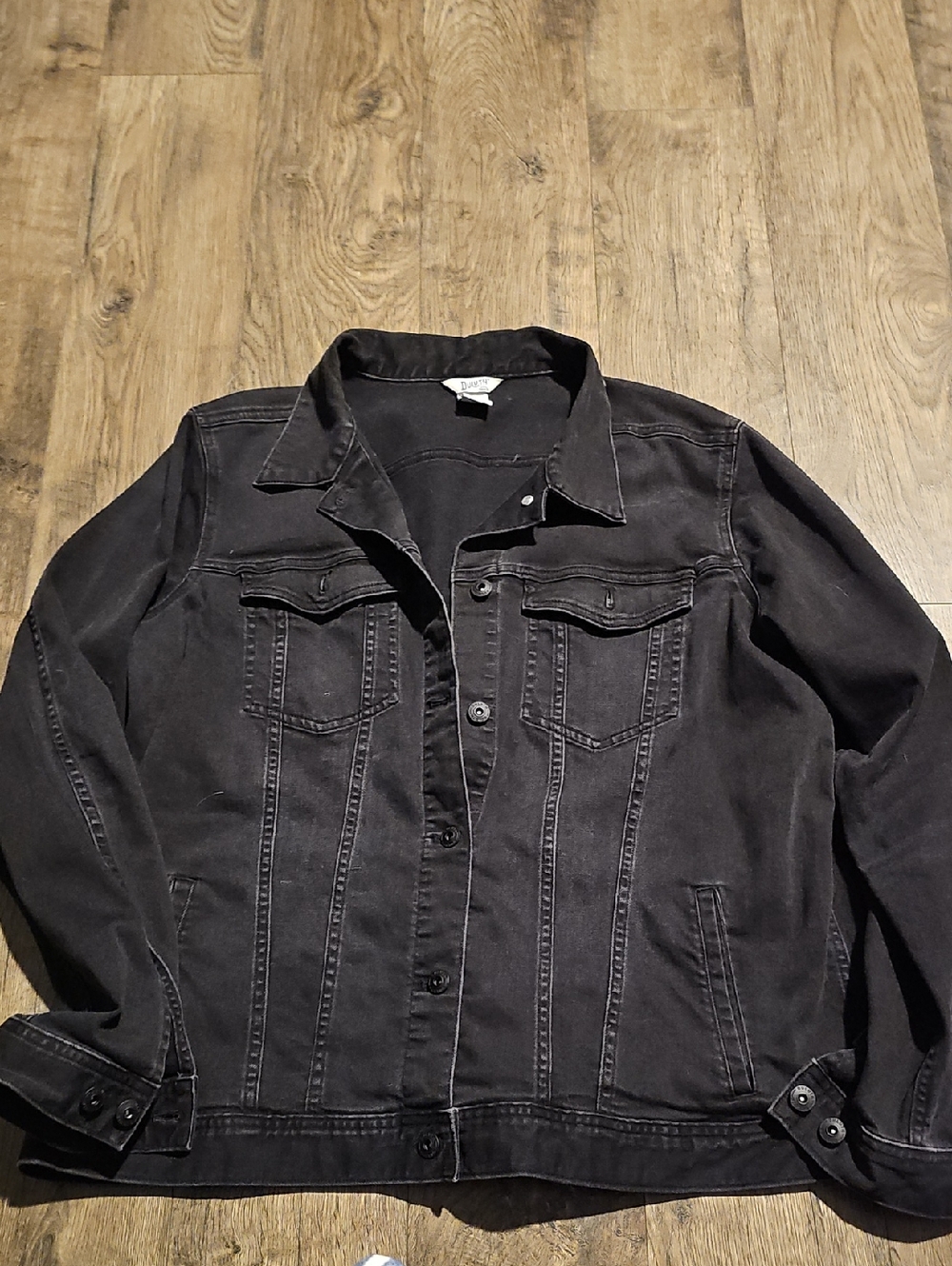 Duluth  Black Denim Trucker Jacket Xxlarge Jean Women Outerwear